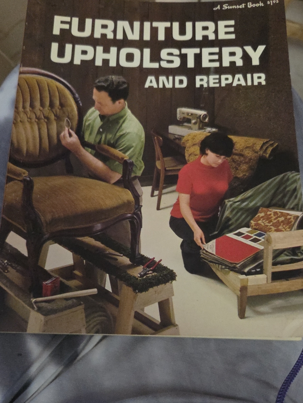 Furniture Upholstery and Repair Notebook - Red Cover 1970